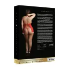 Merry babydoll naktskrekls un stringi – dziļi sarkans – Plus size Foto 3