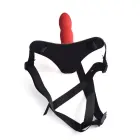 Reguleeritav strap-on dildo – 12.5 cm (5″) – Punane — Foto 4