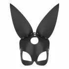 Bedroom Fantasies Bold Bunny маска – чёрная регулируемая маска из искусственной кожи — Фото 2
