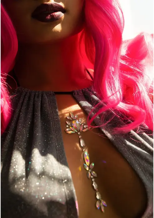 Leg Avenue Jade ķermeņa rotaslietu uzlīmes – caurspīdīgs – One size Foto 2