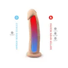 Silex-D Model 2 reālistisks dildo ar piesūcekni – 23 cm (9″) – miesas krāsa — Foto 5