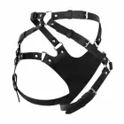 No-Parts Blake – adjustable unisex strap-on harness with 3 O-rings – black — Photo 4