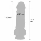 ToyJoy Get Real Deluxe Intimate Machine Extra Thick Dildo – 34.5 cm (13.5″) — Photo 4