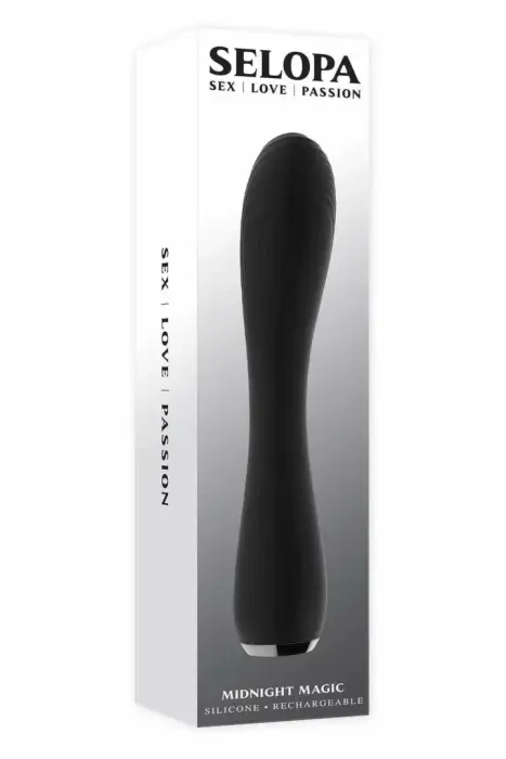 SELOPA MIDNIGHT MAGIC вибратор – 20.1 см (7.93″) – черный