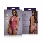 Christine Renee – mežģīņu bodysuit ar atvērtu kārklu – rozā – S/M — Foto 6