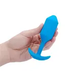 b-Vibe vibrējošs anālais spraudnis Snug Plug 3 – 13.8 cm (5.4″) – Zils — Foto 4