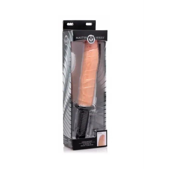 Onslaught – XL вибрирующий дилдо с рукояткой – 23 см
