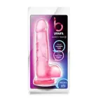 B YOURS SWEET N HARD dildo – 19 cm (7.5″) – Rozā — Foto 1