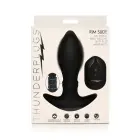 Rim Slide - Sliding Ring Silicone Butt Plug – 13.5 cm (5.3″) – Black — Photo 2
