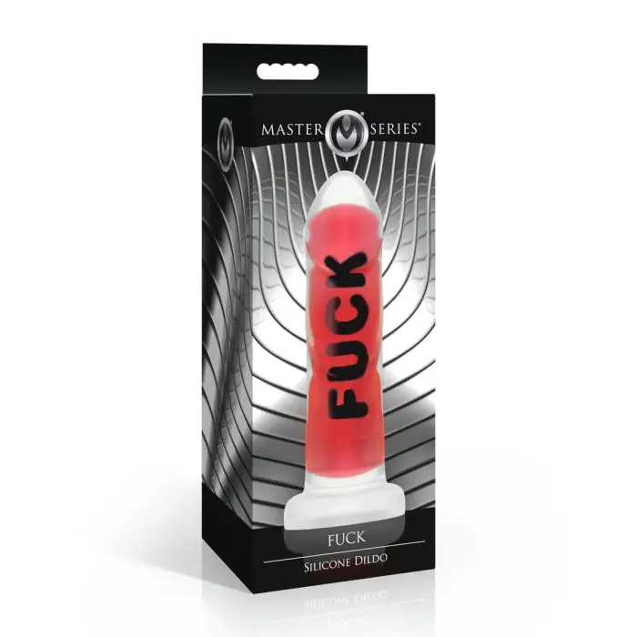 FUCK Silicone Dildo – 18.5 cm (7.3″) – Red