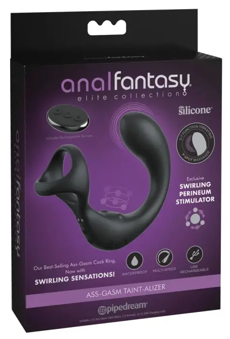 Интимная система Anal Fantasy Elite Ass-Gasm Taint-Alizer – 14 cm – Черный