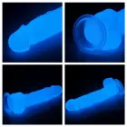 Lumino Play tumsā spīdošs dildo – 21.5 cm (8.5″) – Caurspīdīgs — Foto 10