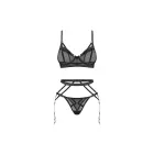 Euridia 3-piece Lingerie Set – Black – XS — Photo 2