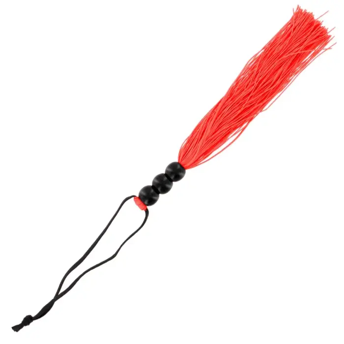 S&M maza gumijas pātaga sarkana – 25 cm