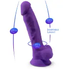 Silex-D Model dildo – 18 cm (7″) – Violets — Foto 7