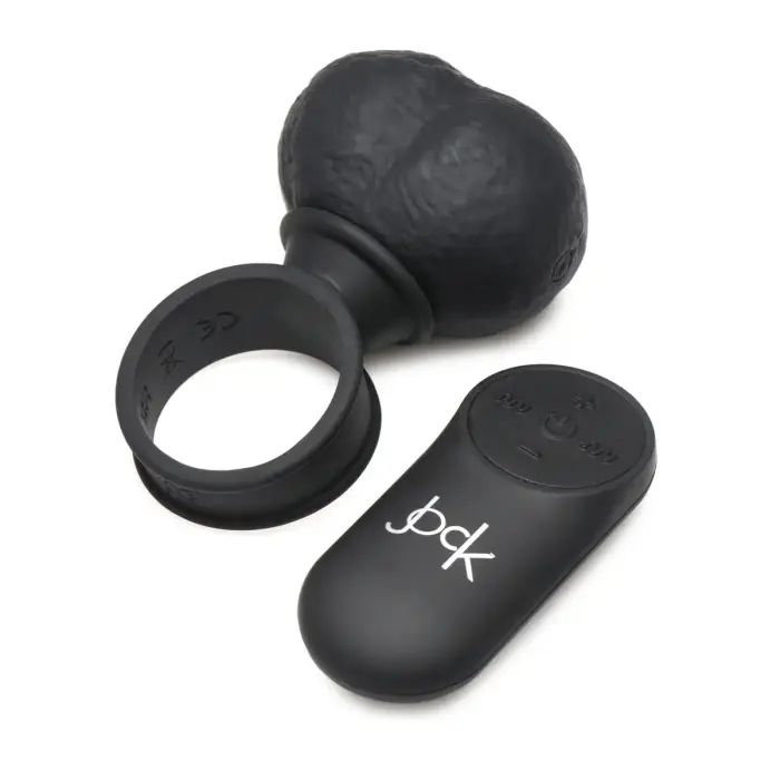 JOCK 28X Vibrating Silicone Balls Large – Black