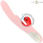 INTENSE Karol – multifunctional thrusting vibrator with wave stimulation – red – 23 cm — Photo 5
