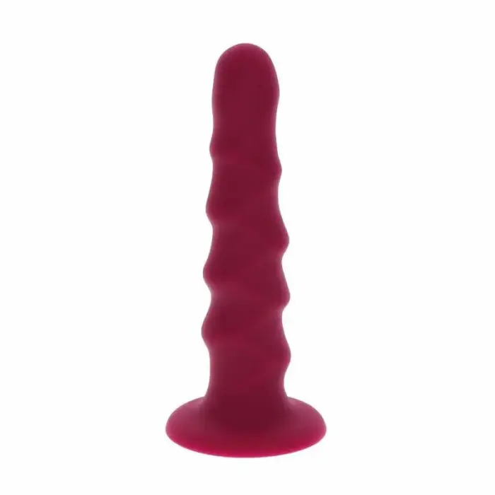 Get Real Ribbed Model rievots dildo – 12 cm (4.7″) – sarkans