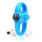 The Screaming O Charged Yoga Blue – elastīgs intims gredzens, uzlādējams — Foto 4