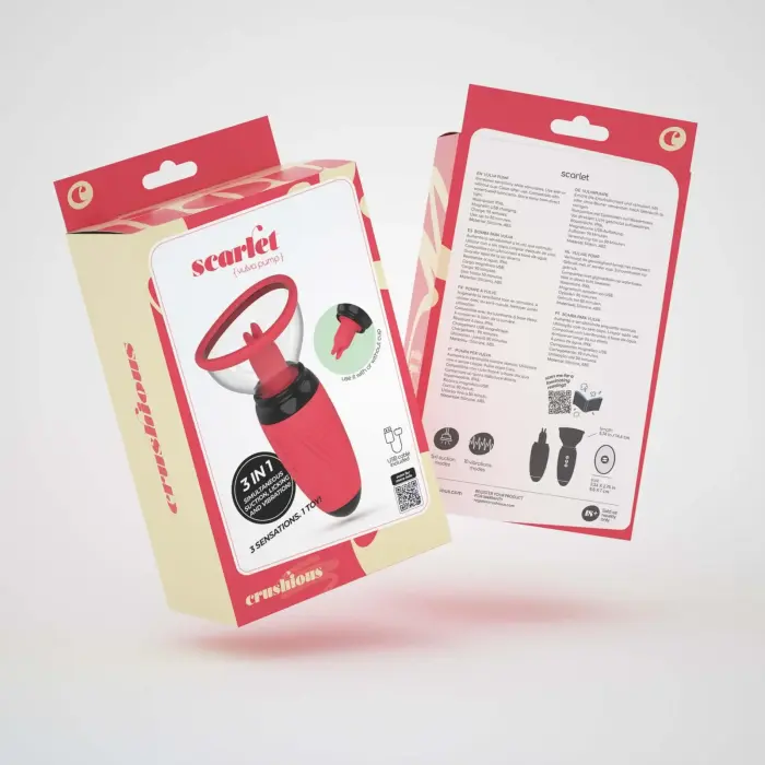 Crushious Scarlet Vibrating Tongue & Suction Stimulator – 14.6 cm (5.75″) – Red Photo