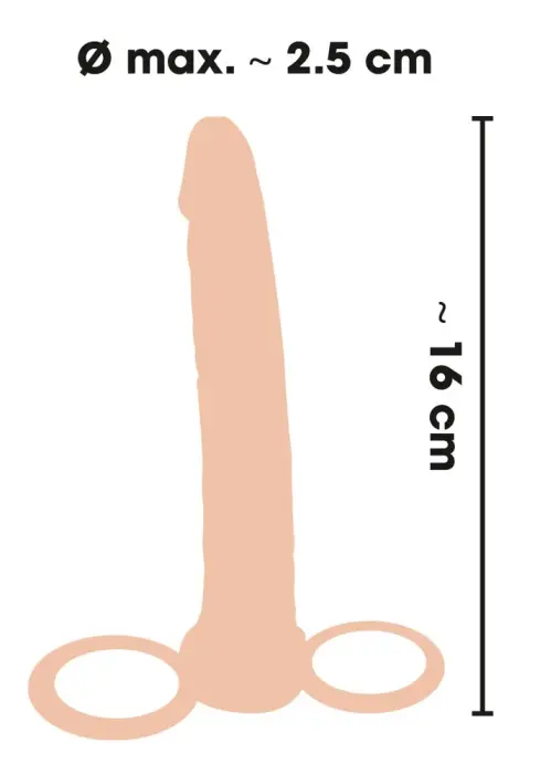 Anal Special nature – 16 cm (6.3″) – Ādas krāsa Foto 5