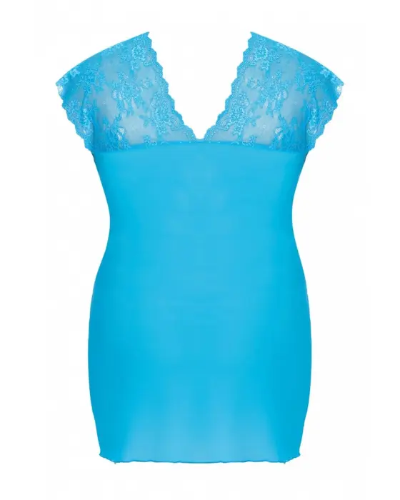 Ofeely L+ чёрная сорочка с кружевными рукавами Фото num