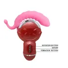 BAILE Rolling Fun II elastīgs vibrators – 18 cm (7″) – rozā Foto 7