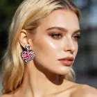 LoveToy Body – серьги сердце с леопардовым принтом — Фото 8