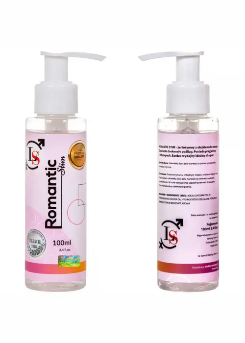Romantic Stim 2-in-1 masāžas eļļa un lubrikants – 100 ml Foto 3
