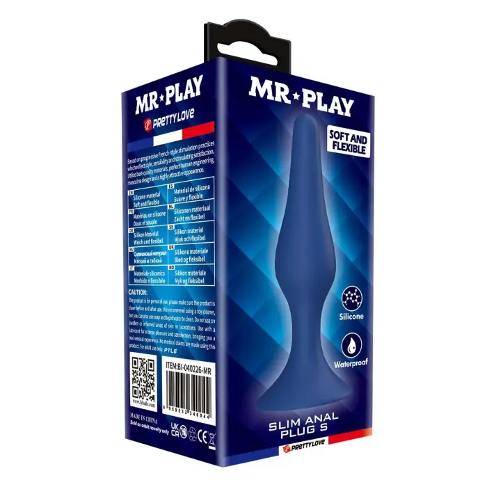 MR. Play Slim анальная пробка – S
