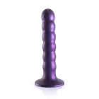 Beaded G-Spot Dildo with Suction Cup – 13 cm (5″) – Purple — Photo 3