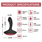 Magic Motion Solstice App Controlled Prostate Massager – 9.9 cm (3.9″) – Black — Photo 6
