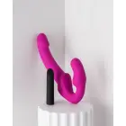 Blush Temptasia Estella Vibrating Strap-On Dildo – 20 cm (7.9″) – Pink — Photo 2