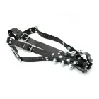 Leather Harness Spikey Nuts – Black — Photo 4