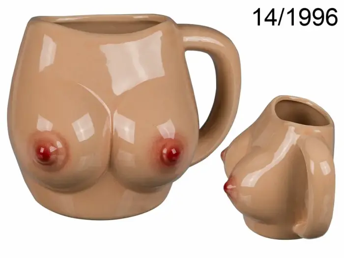 Out of the Blue Ceramic Mug with Sculpted Bust 300ml White Large