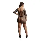 Divu tīkliņu piedurkņu mini kleita – Plus size Foto 9