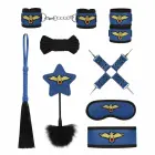 Easytoys Pilot’s Passion 11-Piece Bondage Restraint Set – Black — Photo 1