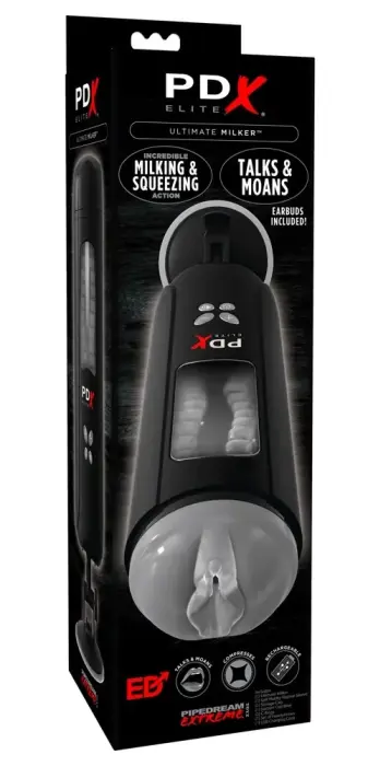 PDX Elite Ultimate Milker Automatic Intimate Device – 27 cm – Black