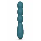 GOLD-N-DREAMS Rosa Emerald – elastīgs silikona vibrators – 3 lodītes – zaļš – 16 cm — Foto 2
