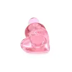 Stiklinis širdies formos dildo – 10 cm (4″) – Skaidrus — Nuotrauka 2