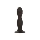 CalExotics Ribbed Anal Plug – Black — Photo 1