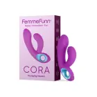 Двойной вибратор FemmeFunn Cora – 16.5 см (6.5″) – фиолетовый — Фото 5
