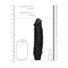 Realistiškas daugiagreičio vibratorius – 19 cm (7.5″) – juodas — Nuotrauka 6