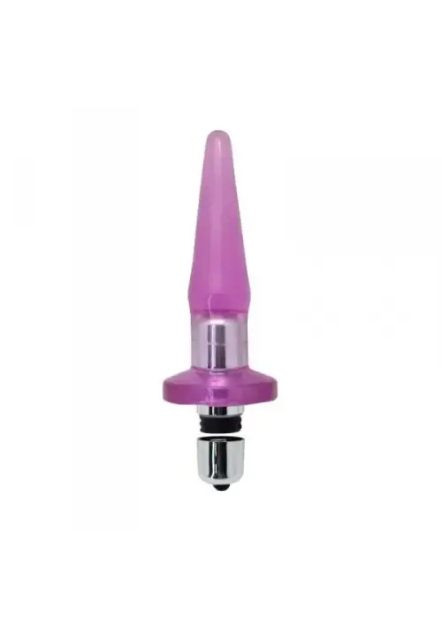 Anālais spraudnis ar vibrāciju – 12.4 cm – Melns Foto 4