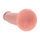 Divslāņu silikona reālistisks bīdāmas ādas dildo – 18.5 cm (7.3″) – miesas krāsa — Foto 4