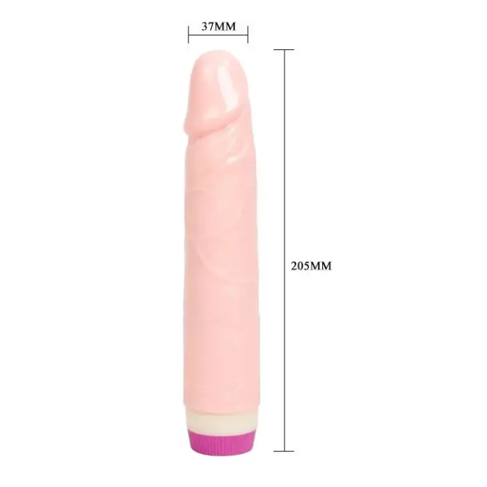 BAILE Waves of Pleasure reālistisks vibrators – 21 cm (8.25″) – ādas krāsa Foto 4