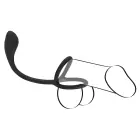 Black Velvets кольцо для члена и яиц – 22.5 cm – черный — Фото 6