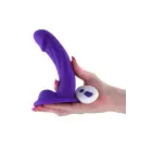 COLOURS CURVE – lenktas vibratorius – 10 rėžimų, nuotolinis valdymas, silikonas – violetinis – 15 cm — Nuotrauka 4