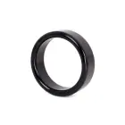 Black Aluminium Cock Ring – 50 mm — Photo 1
