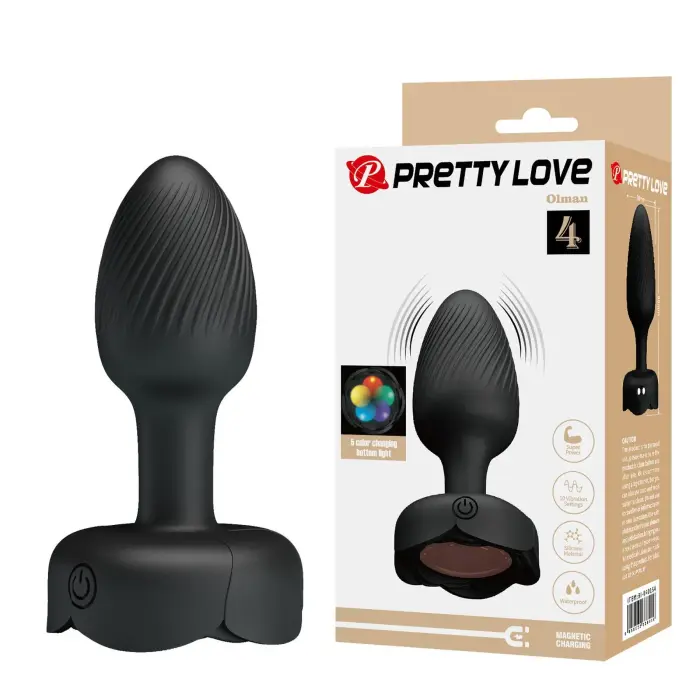 PRETTY LOVE Olman vibruojantis analinis kištukas – 15 cm – Daugiaspalvis